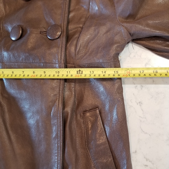 🧥VERO MODA GENUINE LEATHER COAT - Picture 12 of 16